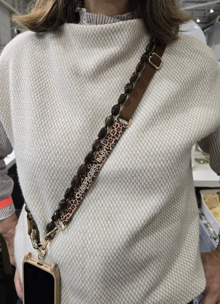 Statement phone strap 86–137 cm DOG VIBES ONLY 4-in-1