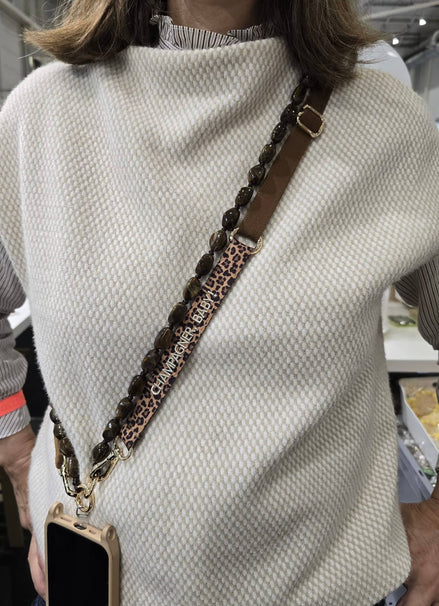 Statement phone necklace 86–137 cm long Dachshund 4-in-1