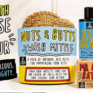 Baps & Flaps Mitts - Natural Jute Bath Mitts