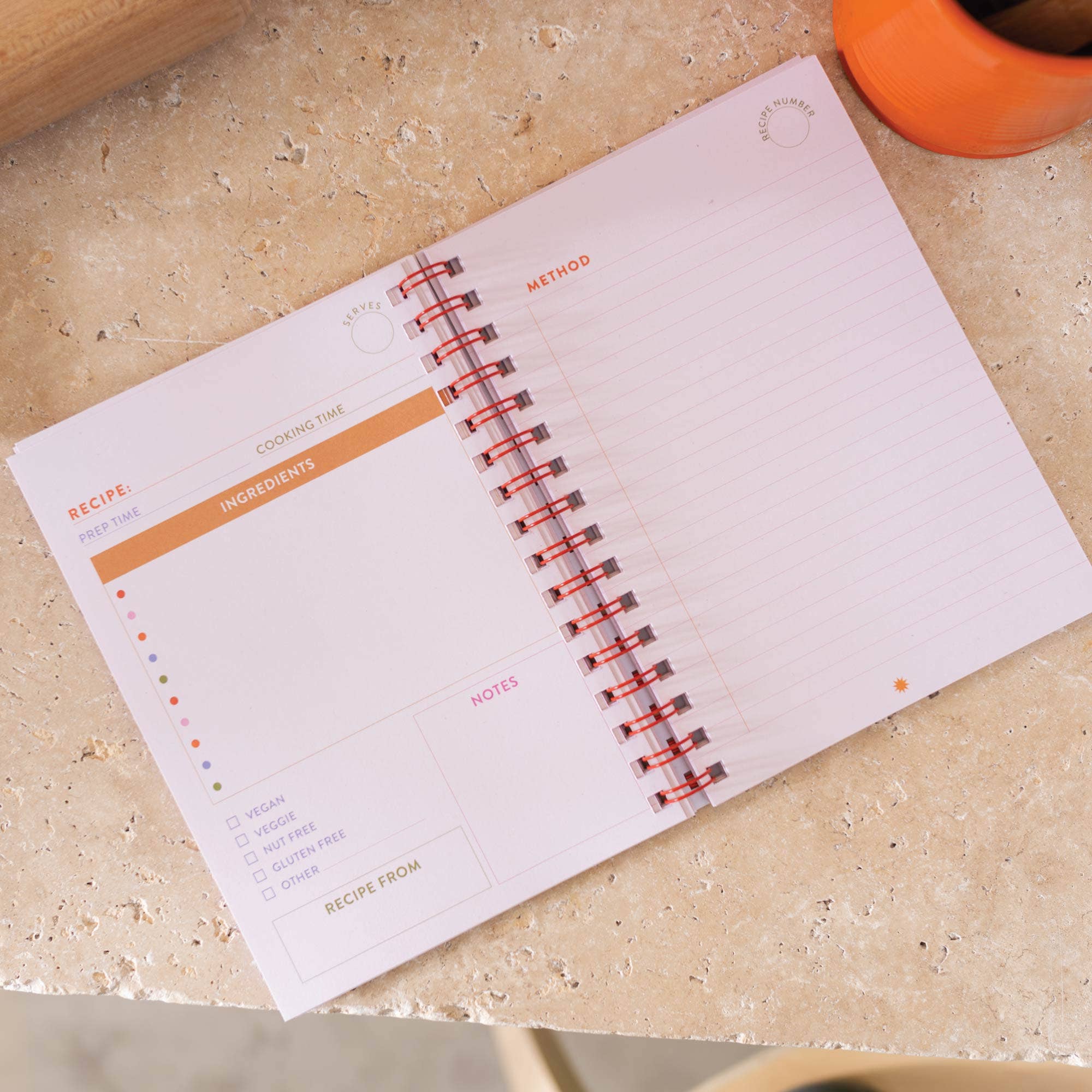 Recipe Book Journal A5 | Hardback | Dolce Vita