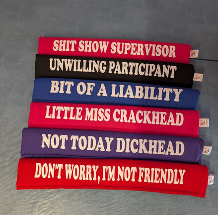 Multi-Purpose Message Sleeve | For Bags, Seat Belts, Golf Trolleys, Luggage & More