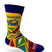 Handsome As F..k Lookin' Good Men's Novelty Crew Socks
