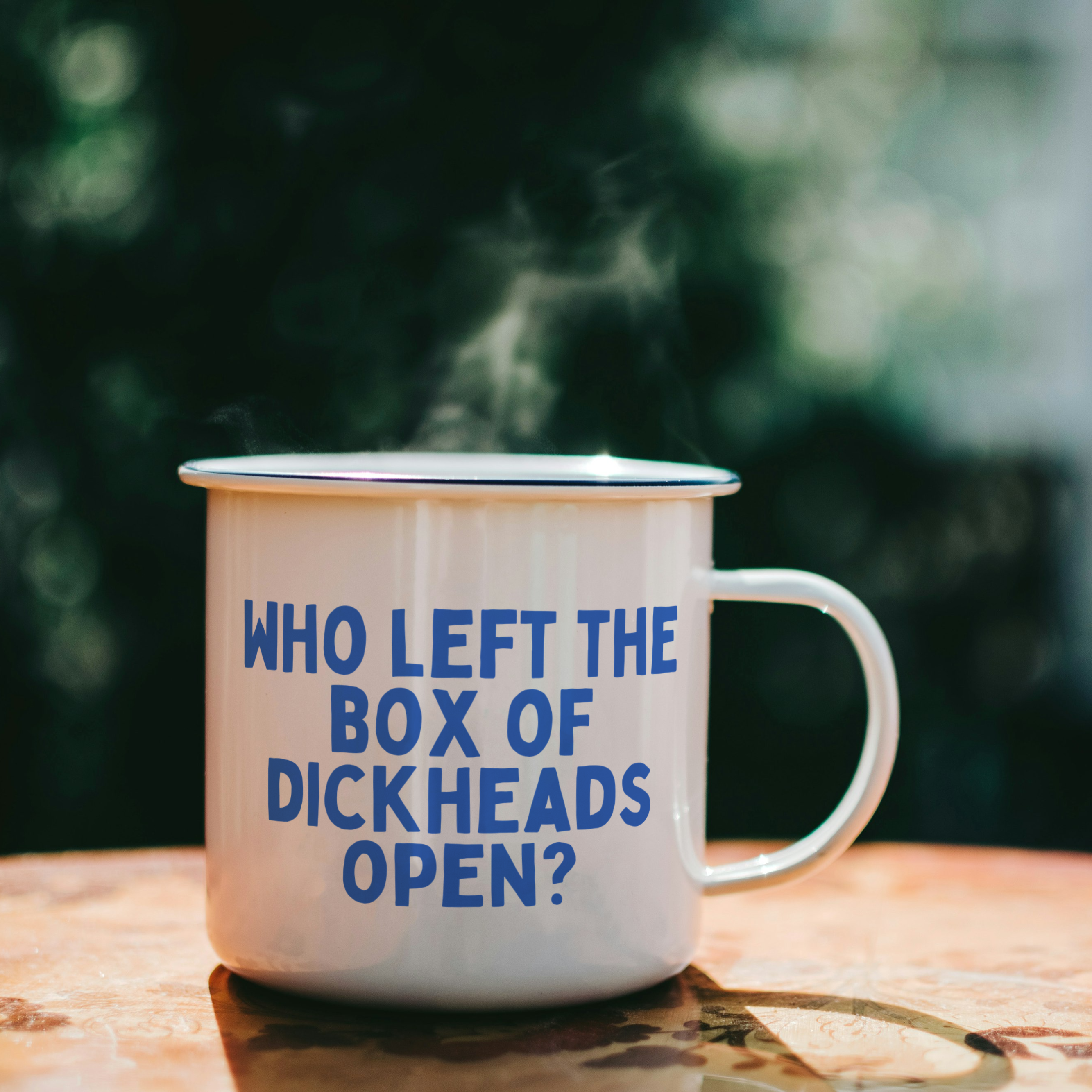 Who Left The Box Of Dickheads Open | Mug: True Blue / 11oz Ceramic
