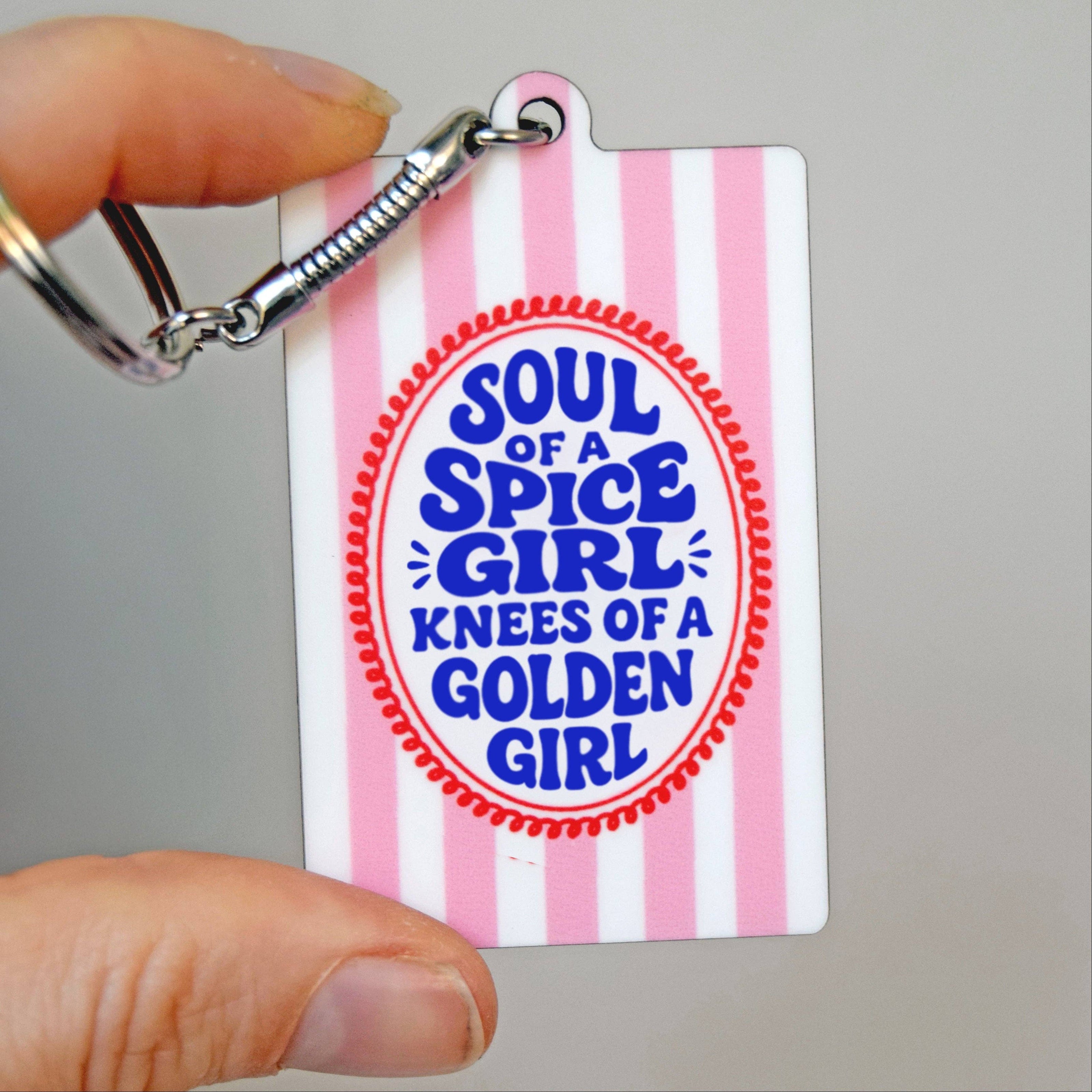 'Soul of a Spice Girl' Keyring for Her