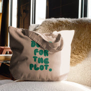 Do It For The Plot | Tote Bag: Vintage Black