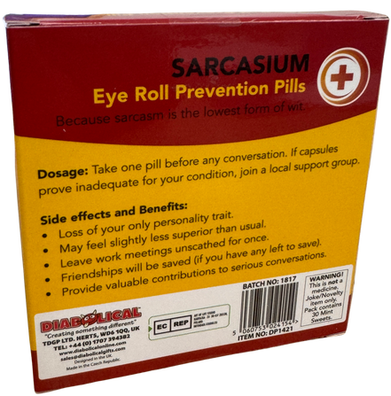 Sarcasium - Candy Mints, Funny Novelty Stocking Fillers