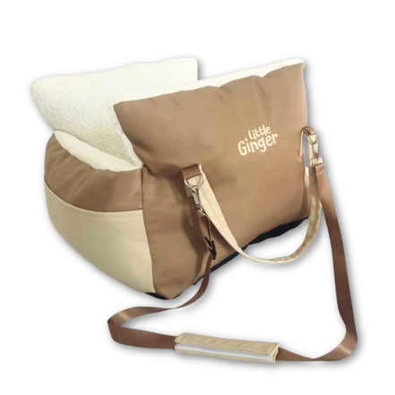 Car Seat Bed: Cafe Latte