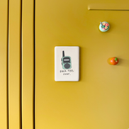 Fuck Off Over | Ceramic Magnet: Cream