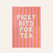 Picky Bits For Dinner | Tea Towel: Blush