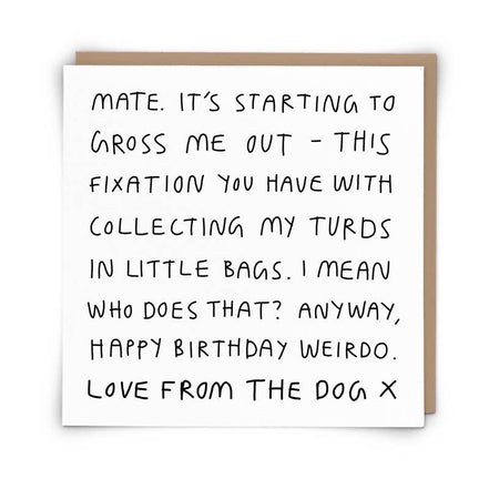 Turd Collector Greeting Card