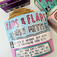 Baps & Flaps Mitts - Natural Jute Bath Mitts
