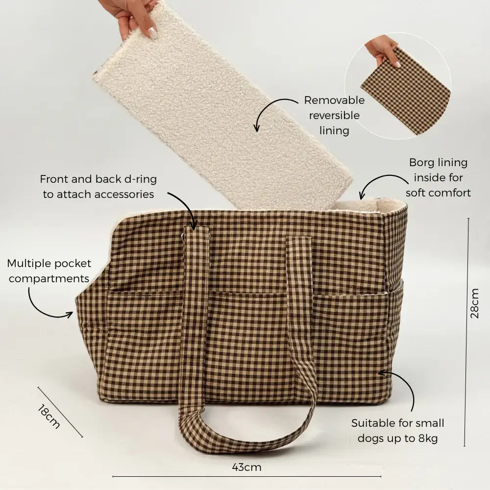 Dog Carrier - Cotswold Check