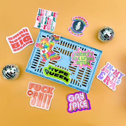 Die Cut Stickers 'Fuck This Shit': White Gloss Vinyl