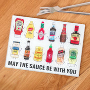 Funny Sauces Chopping Board