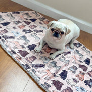 The Pug Dog Blanket