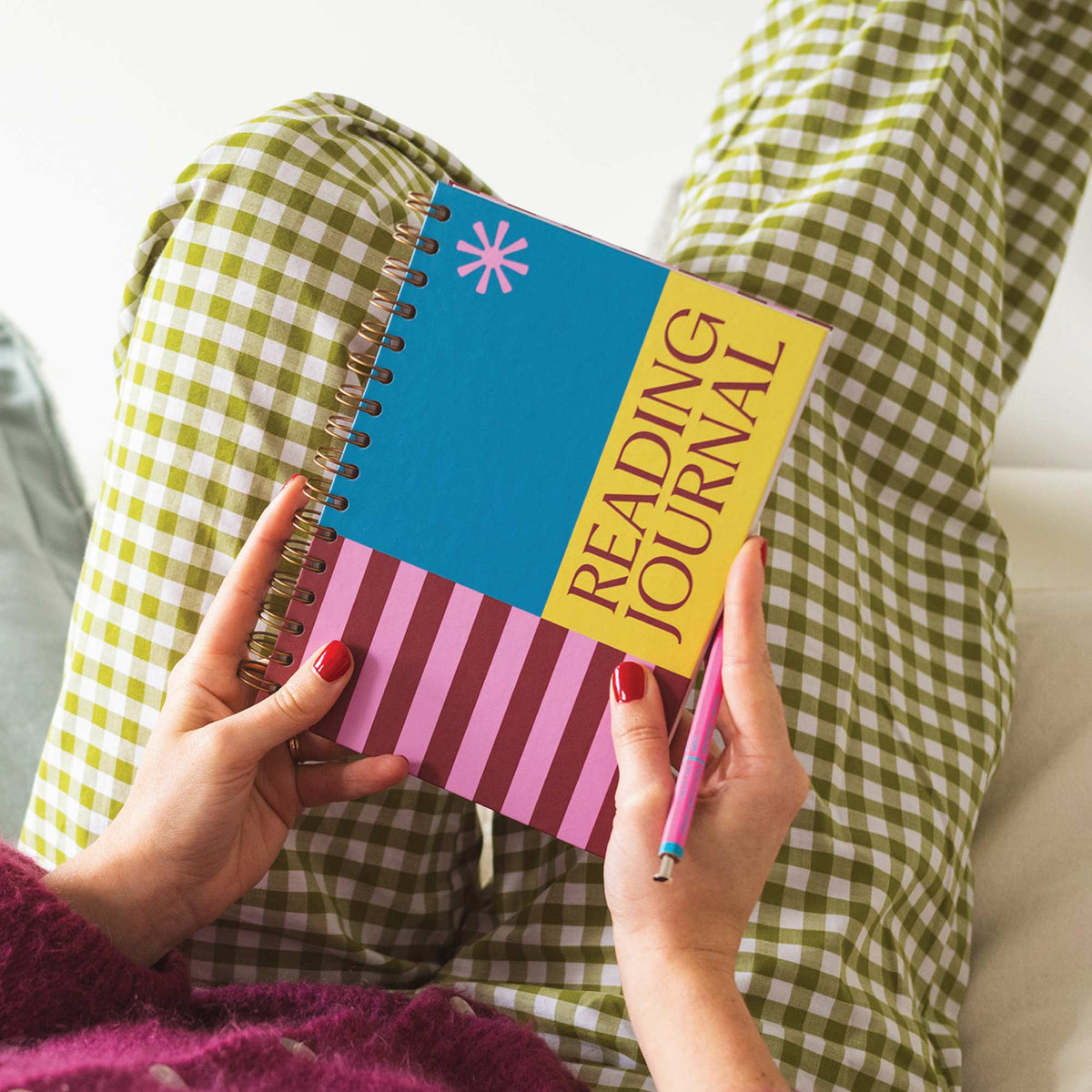 Reading Journal A5 | Hardback | Turquoise Citrus
