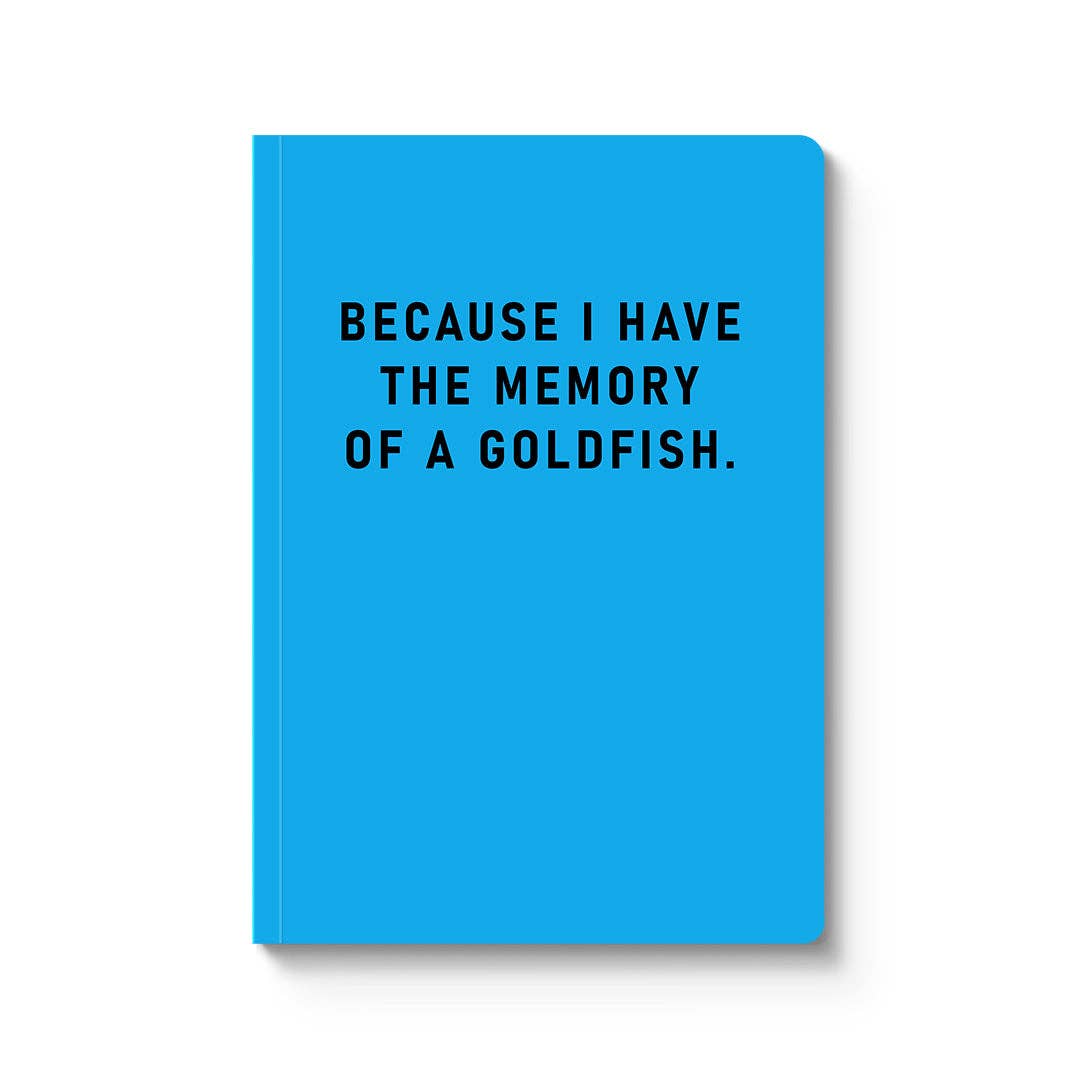 Memory Of A Goldfish Paperback Notebook (A5)