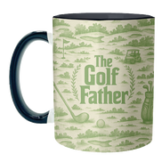 Mugs 'The Golf Father' by Lilly Rose: Mug Colour Inner & Handle 11oz - Green