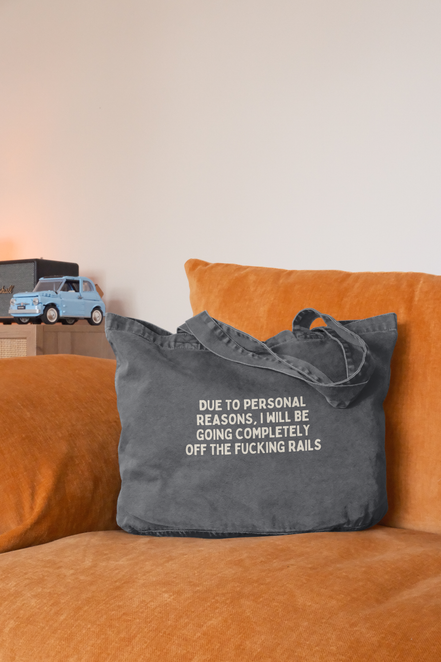 Due To Not Wanting To, I Will Not. Thanks | Tote Bag: Vintage Black