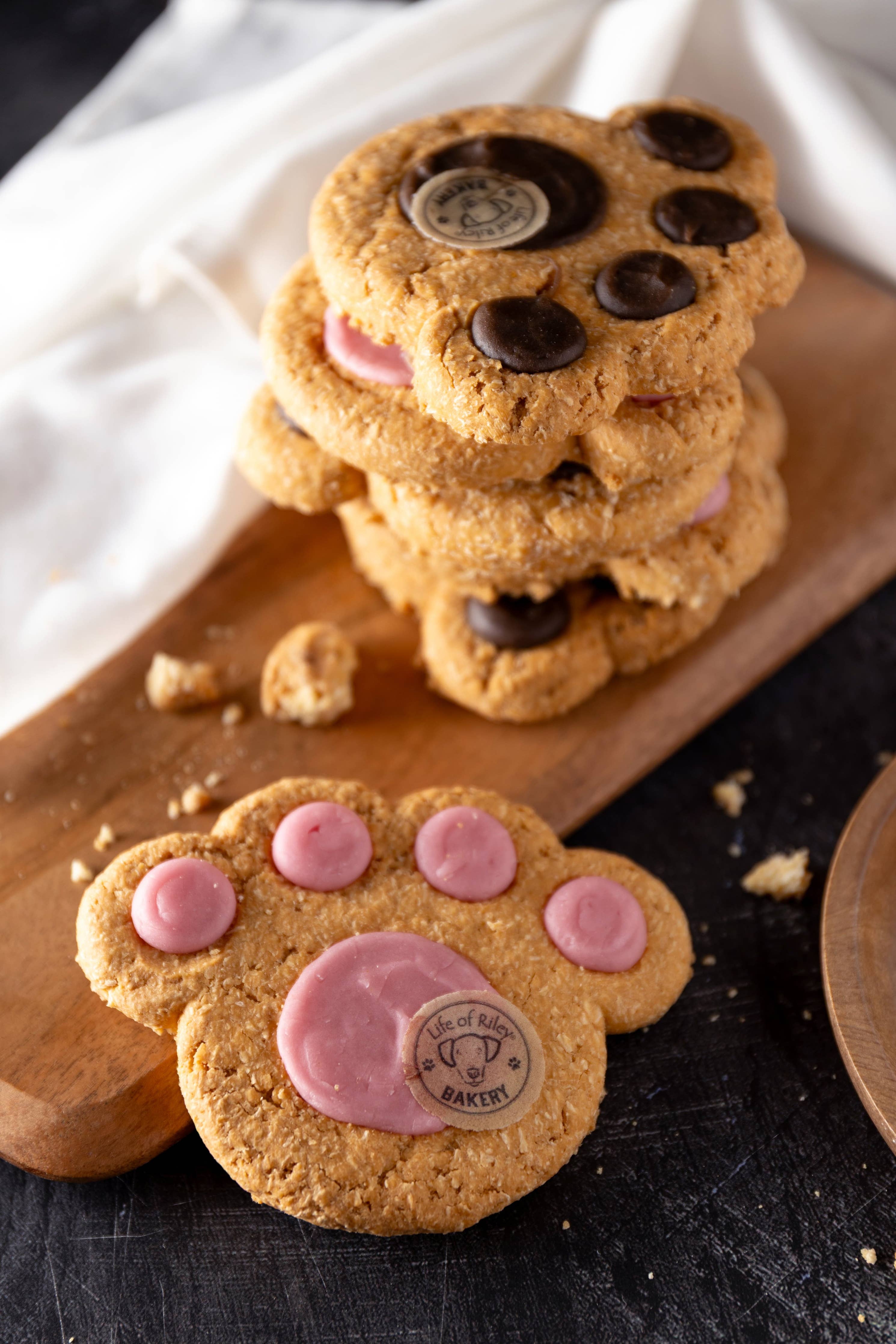 Doggy Paw Print Cookies - Box of 10: Loose Box of 10