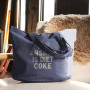The Answer Is Diet Coke | Tote Bag: Vintage Denim