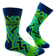 This Meeting is Bullshit Men's Novelty Crew Socks