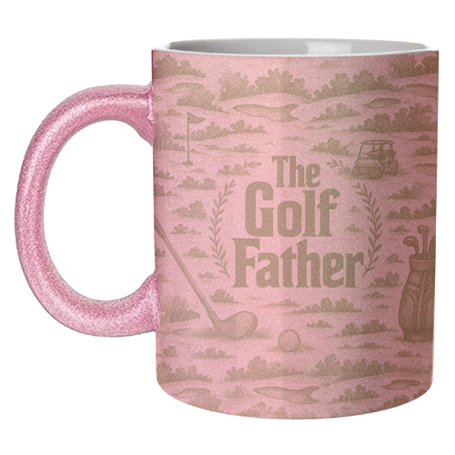 Mugs 'The Golf Father' by Lilly Rose: Mug Colour Inner & Handle 11oz - Green