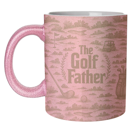Mugs 'The Golf Father' by Lilly Rose: Mug Colour Inner & Handle 11oz - Green