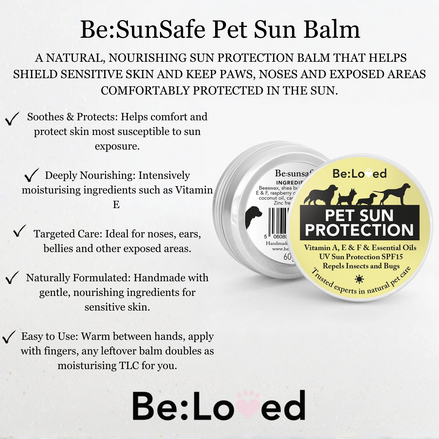 Be:Sunsafe Natural Zinc Free Sun Protect for dogs: Small