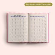 2027 Diary | A5 Hardcover Week to View | Pink & Red Stripe