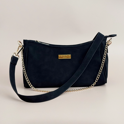 Cocopup London Dog Walking Bag -  Black Suedette