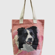 Border Collie Dog Print Tote Bag