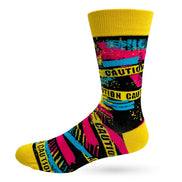 Caution I Have No Filter Men's Novelty Crew Socks