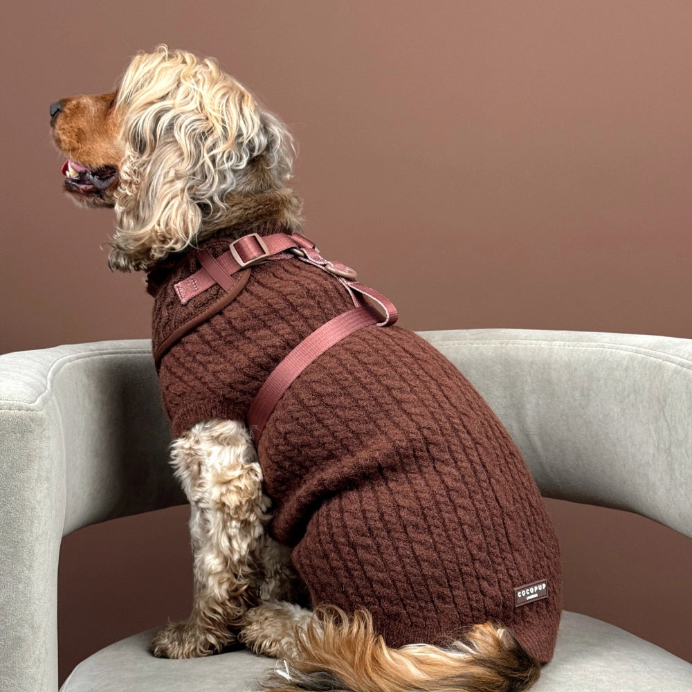 Cable Knit Jumper - Hot Coco