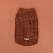 Cable Knit Jumper - Hot Coco