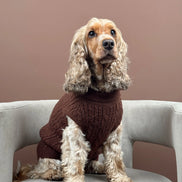 Cable Knit Jumper - Hot Coco