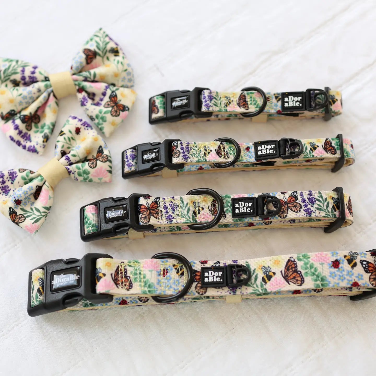 Dog Collar - Bumbles & Butterflies
