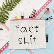 'face Shit' Zippered Pouch