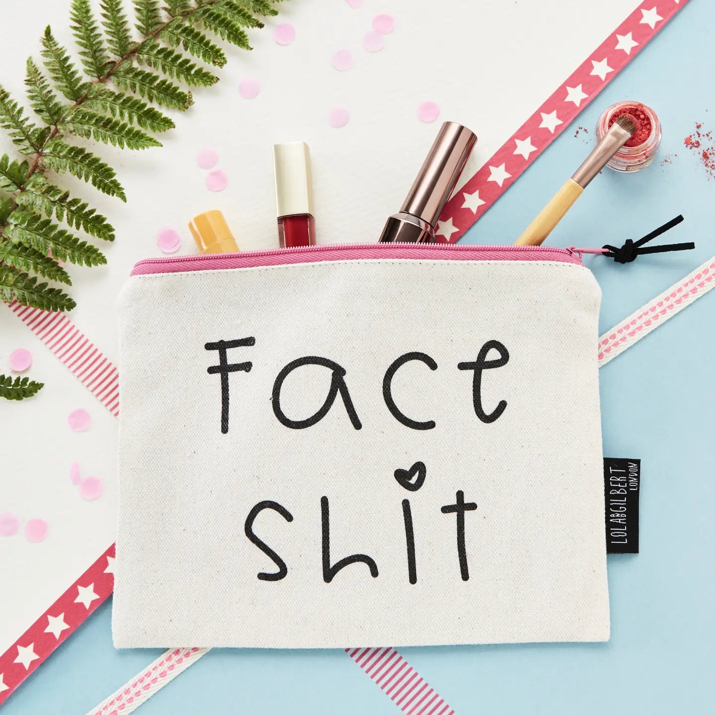 'face Shit' Zippered Pouch
