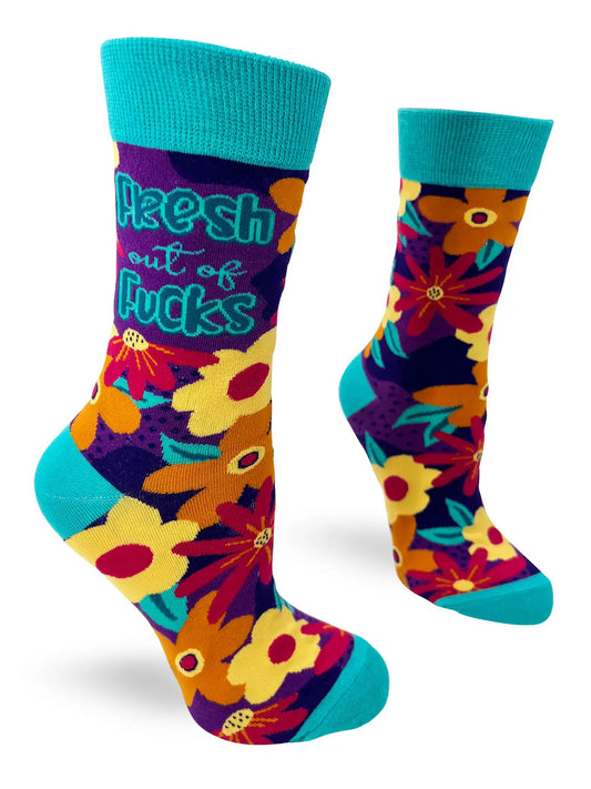 Fresh Out of F..Ks Ladies' Novelty Crew Socks