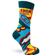 Fuck This Shit Ladies' Crew Socks
