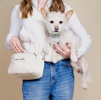 Cream Dog Walking Bag | Treat Pocket & Waste Dispenser
