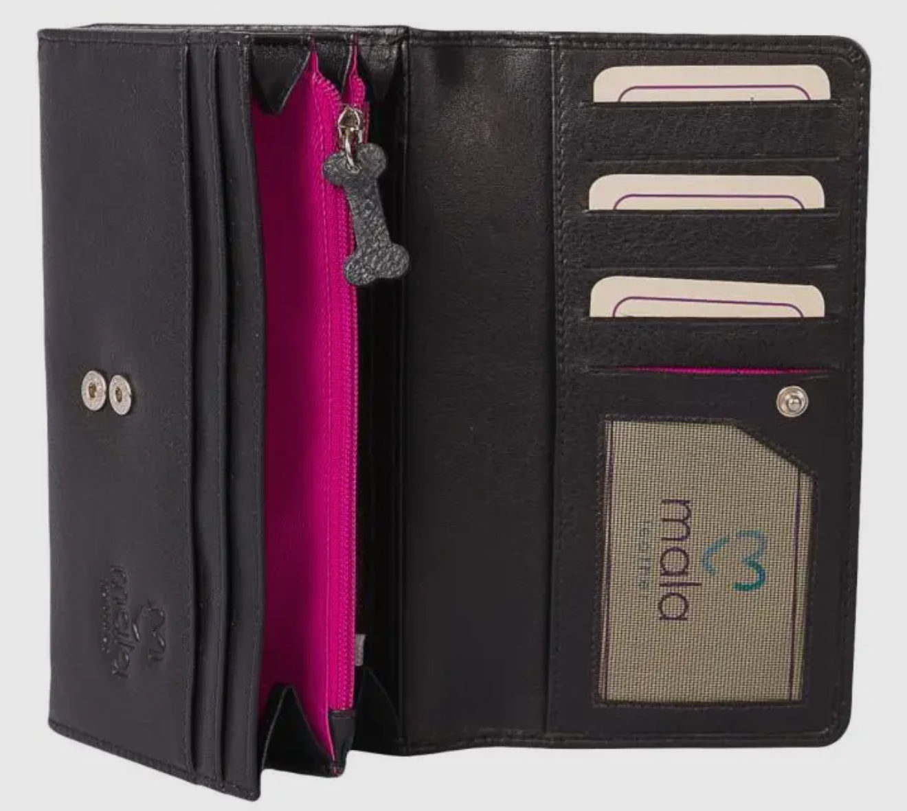 Best Friends Sausage Leather Dog Flap Over Purse