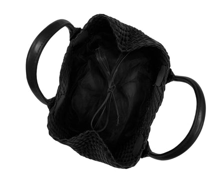 Vegan Pink FULL OF SHIT Woven Handbag