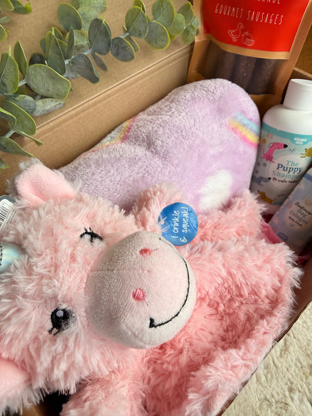 Oh My Dog Puppy Essentials Gift Box -personalised (girl, boy or neutral colours)