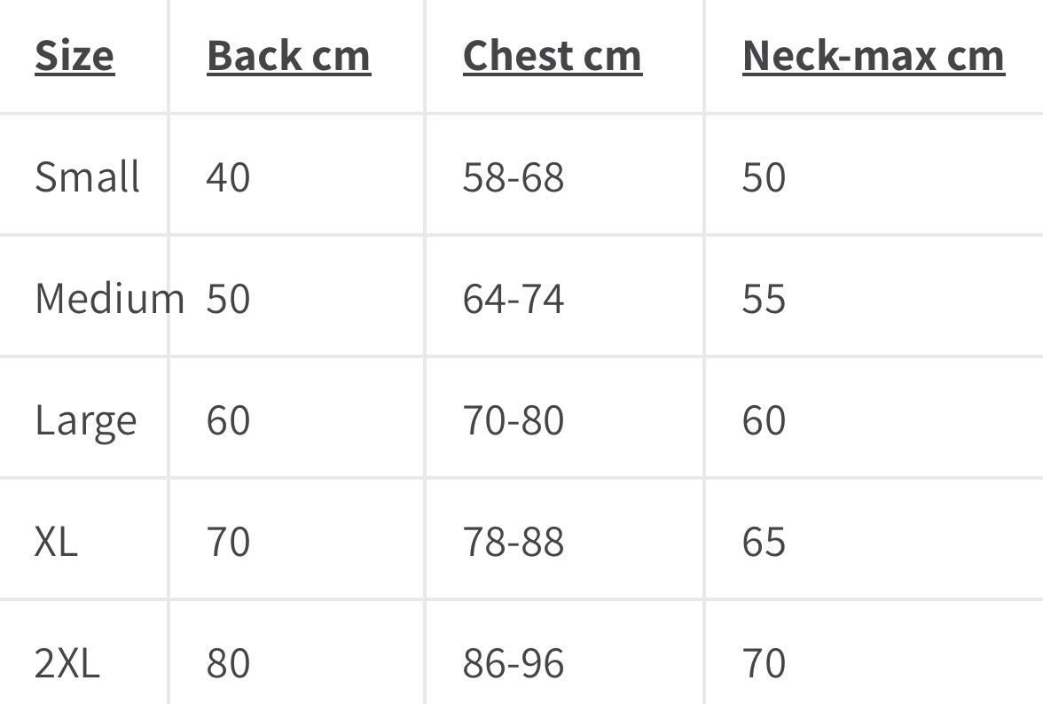 Quilted/Padded Dog coat with Underbelly Protection