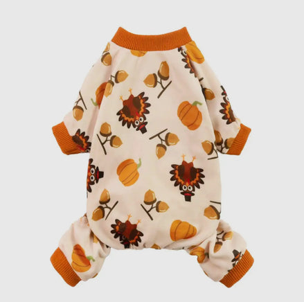 Thanksgiving Turkey Pumpkin Dog Pyjamas