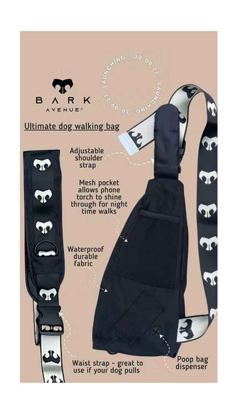 BARK AVENUE Hands-free Dog Walking Bag