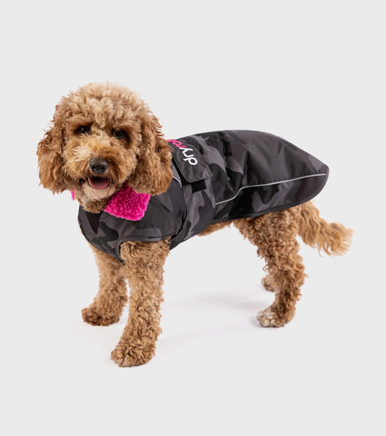 Dryrobe® Dog Grey Camo/Pink
