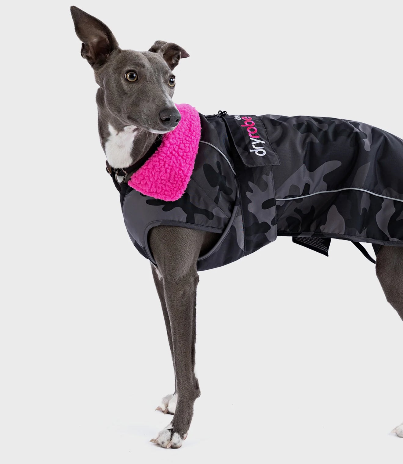 Dryrobe® Dog Grey Camo/Pink